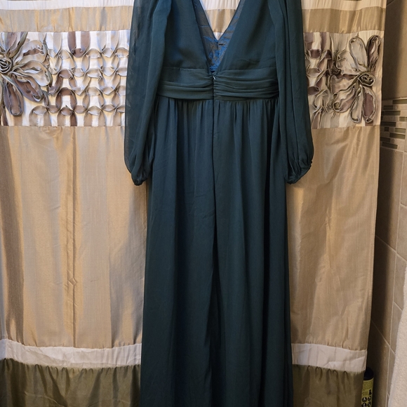 Lulu's Deep Teal Long Sleeve Dress - Picture 2 of 5